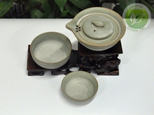 China Dehua Kiln Yao Gray Tea Travel Ceramics Sets Chinese Kungfu Quick Cup Set Gongfu Pottery