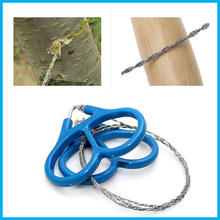 2016 Emergency Survival Gear Plastic Ring Steel Wire Saw Scroll Saw Emergency Outdoor Camping Hiking Survival Tool Travel Kits
