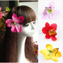 New Bohemia Style Orchid Peony Flowers Hair Clips Hairpins for Women Hair Accessories for Beach 7