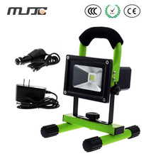 MJJC Portable 10W LED Work Flood Camping Lights Rechargeable Battery Outdoor Waterproof Warm Cool White 110V 220V