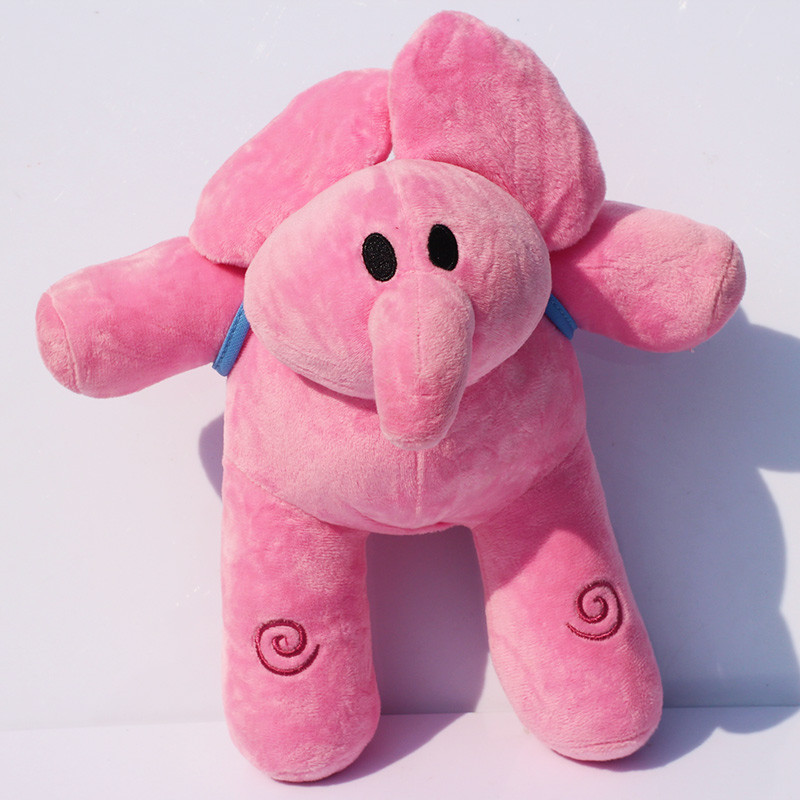 small pink stuffed elephant