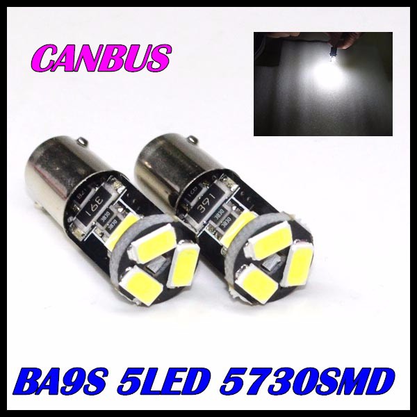   10 x  BA9S H6W 5LED    Lightsor   canbus BA9S   canbus 5630 5730   