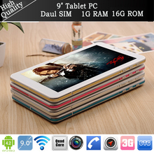 9 Tablet pc Quad Core MTK6582 Andriod 3G Phone call 1024 600 Dual SIM 1GB RAM