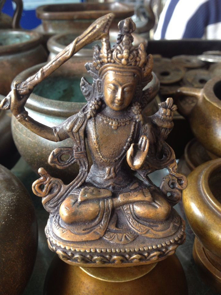 Artesanato Em Metal Para Jardim Antique Tibetan Buddha Statue~ Artesanato Em Metal Para Jardim