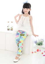 free shipping 1pc retail cheap baby girl flower leggings kids brand skinny pants children butterfly trousers