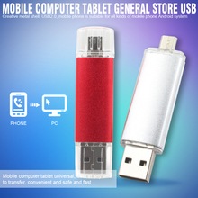 Retail OTG micro usb Smart Phone USB Flash Drives thumb pendrive memory stick u disk for Samsung (100 Pcs Can be printed Logo)