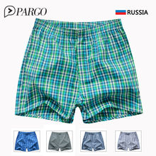 Men’s Underwear men Boxers Shorts Cotton Underpants Male Brands clothing Plaid Loose Home Panties 3XL