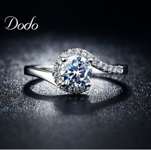 unique product CZ diamond silver plated vintage crown rings for women wedding accessories shine natural crystal jewelry DR049