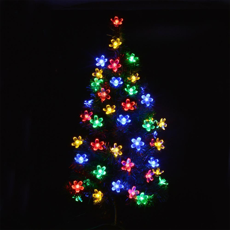 Solar Lamps 6M 30LEDs Colorful Flower Blossom Outdoor Waterproof Solar Garden Light Fairy Christmas Decoration String Lighting Solar Lamps 6M 30LEDs Colorful Flower Blossom Outdoor Waterproof Solar Garden Light Fairy Christmas Decoration String Lighting