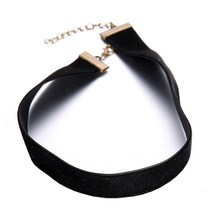 2015 New Adjustable Black Velvet Ribbon Choker Black Pearl Vampire Restoring Silver Pendant Necklace Christmas Hot