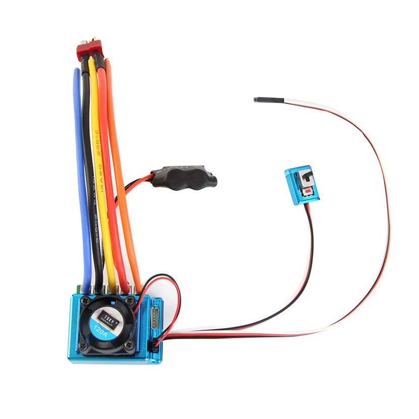 Купить 1 pc 120a esc вариант безщеточный скорость контроллер для 1/8 1/ ...