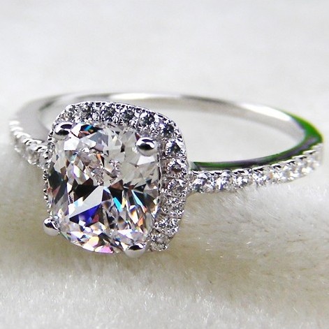 2 carat cushion cut diamond engagement ring price