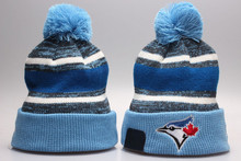 Toronto Blue Jays Pom Beanies Hotselling Sport Team Knitted Skullies Authentic Brand Winter Hats