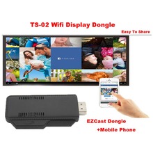 TS-02 Wifi Display Dongle TV Stick EZcast HDMI Media Share Adapter For Smartphone Tablet Support Airplay Miracast Easy For Share