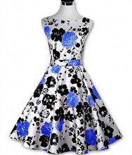 Summer Sleeveless Tunic Floral Midi Dresses