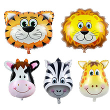 2016 1pcs Big size 78*89cm Animal ZOO Foil Balloons Classic Toys Decoration Party inflatable air balloons