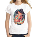 Newest 2016 fashion Princess Retro printed women t shirt Snow White Siren Royalty Betty Boop summer