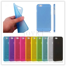 1pcs/lot High quality Soft Matte Frosted Clear Transparent case cover for iphone 6 Air 4.7 inch