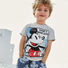 2016 new children baby boy summer clothing baby boy cartoon mouse baby kids mouse cotton short sleeve T shirt two stlye