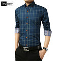 Hit Color Stitching Plaid Design Men s Casual Long sleeved Shirt 2016 Casual Shirts New Brand