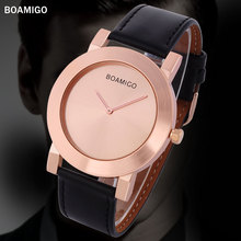 2016 men s watches minimalist large dial fashion casual quartz watches ultra thin rose gold clock