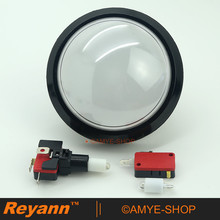 New 5 pcs Lot Classic White 100MM LED Lit Push Button for Arcade Game Machines Pop