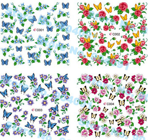 NEW ARRIVAL 79 different Design Water decals Nail Art Stickers Full Cover Nail tips sticker For