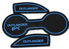 2013 2014 MITSUBISHI Outlander car Interior door pad cup mat door gate slot mat auto accessories
