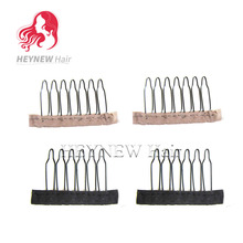 Wig accessories metal wig combs clips 150PCS/Lot Free Shipping weaving hair combs for wig making Black/Brown Color