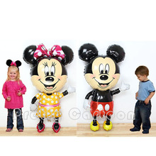 Large Minnie Mouse Airwalker Jumbo Foil Balloon Mickey Mouse Airwalker mylar balloon minnie mouse&mickey mouse party supplies
