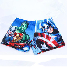 2016 New Boys Trunks Fashion Print Children s Swimming Pants Summer Cartoon Kids Swimwear Beach Shorts