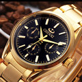 2016 New Arrival Brand Chenxi Gold Golden Full Steel Watch For Men Hot Fashion Quartz Men