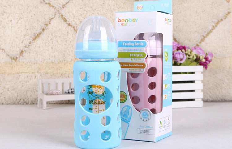 Glass Baby Feeding Bottle Nursing Milk Bottle Nuk Anti High Temperature Copo Infantil Breast-feeding Feeder For Boys Girls (10)