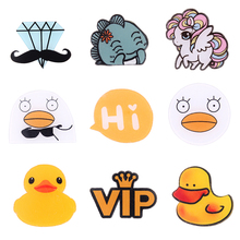 Japan Harajuku Unicorn Cartoon Acrylic Brooch Pin Duck Animal Boy Unisex Backpack Fashion Jewelry