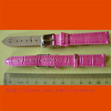 1 x 14mm GENUINE COW LEATHER watch band rose 03