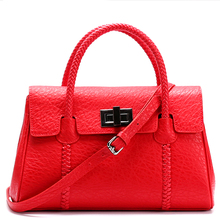 Luxury 2016 Fashion Woven Top-Handle Bags Women Genuine Leather Designer Handbags High Quality Famous Brand Shoulder Bag JEY07