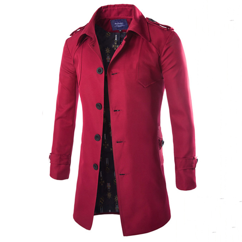 Red Pea Coats For Men - JacketIn