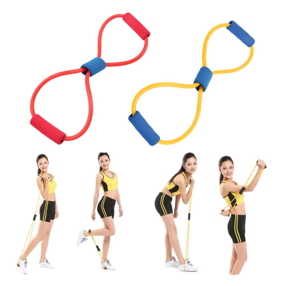 New Arrival Resistance Band Yoga Pilates Abs Exercise Stretch Fitness Tube Workout Bands