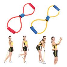 New Arrival Resistance Band Yoga Pilates Abs Exercise Stretch Fitness Tube Workout Bands