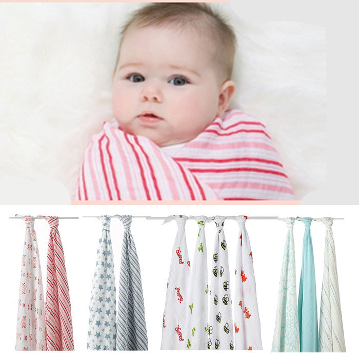 Aden Anais Baby Blanket Organic Cotton Muslin Blankets Multifunctional kids Swaddle wrap blanket some with carters label