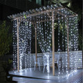 2016 3M x 3M 300 LED Outdoor Home Warm White Christmas Decorative xmas String Fairy Curtain