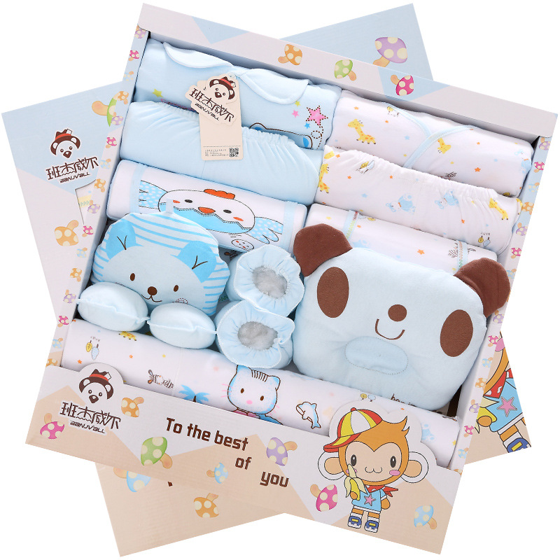 100 Cotton Newborn Baby Clothes Set Unisex Baby Clothes Cute Baby Gift Boxin Clothing Sets