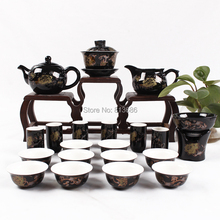 New Arrival Ceramic Tea Set Traditional Chinese Tea Cup Teapot Set with Gaiwan