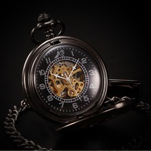 KS Classic Elegant Hand Wind Vintage Unique Retro Pendant Classic Steel Mechanical Pocket Watch KSP004