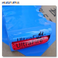Free shipping 1m long 110mm wide 18650 battery PVC blue heat shrinkable tube shrink film packaging film Insulating tube