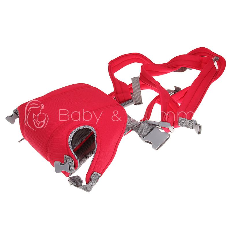 Baby Infant Newborn Front Back Carrier Sling Wrap Backpack Red