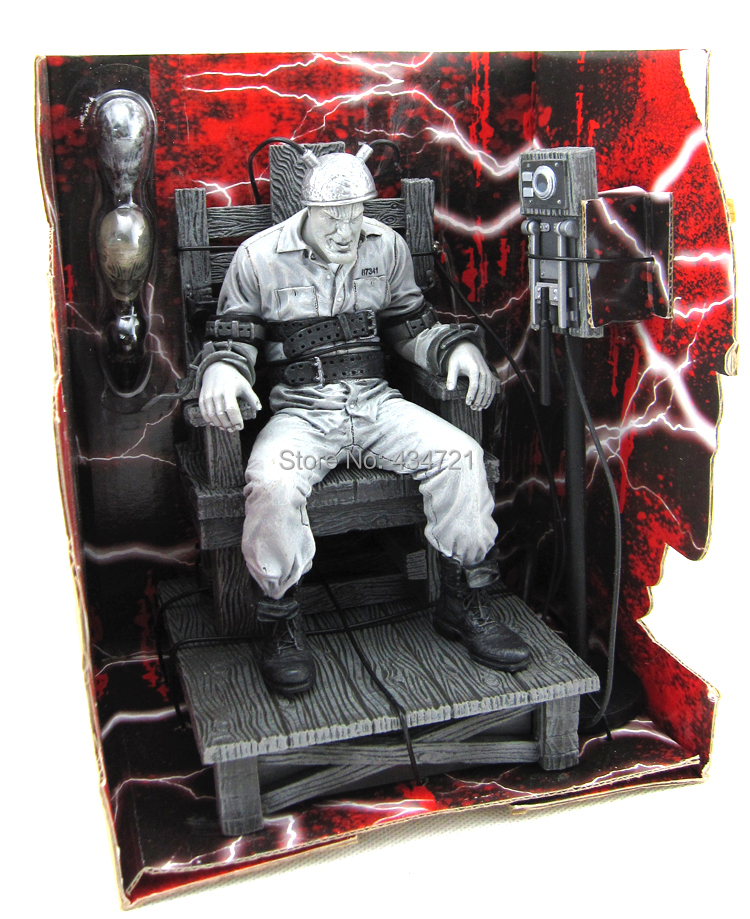 Hot Classic Comic Robert Rodriguez Movie Sin City Marv Death Row Electric Chair NECA 18cm Action Figure Toys Retail Box