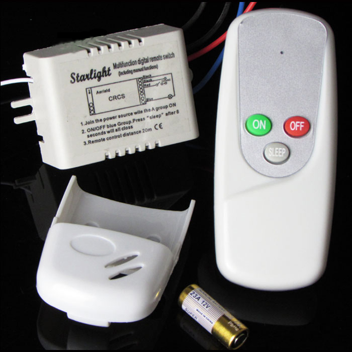 R1B1 1 Way Port 200V 240V Light Digital Wireless Wall Remote Control Switch