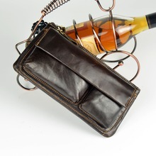 Multifunctional man Purse genuine Leather Shoulder Bag Messenger Bag hand bag purse head layer cowhide Clutch Bags wallet