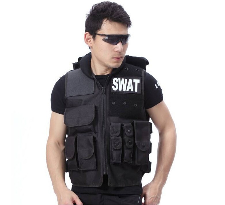 Man\'s tactical vest ,bulletproof vest Molle Tactical bulletproof vest Black vest cs vest (11)